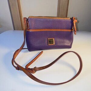 Dooney & Bourke Pebble Grain Leather Crossbody - Deep Violet/Purple